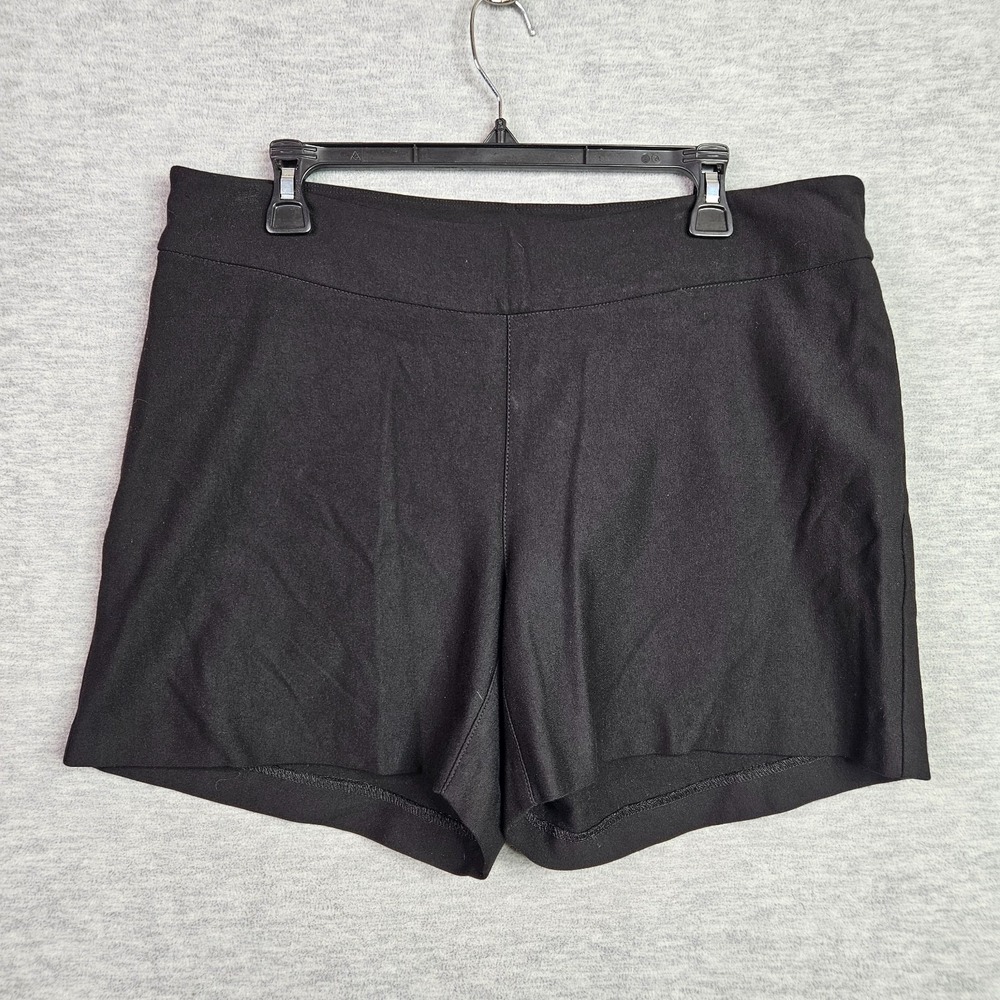 Margaret M Women's Black Causal No Pockets Short Size M